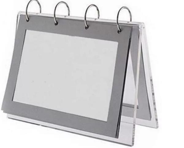 Cheap Custom Clear Acrylic Calendar Display Stand Double Sided Picture Frame for sale