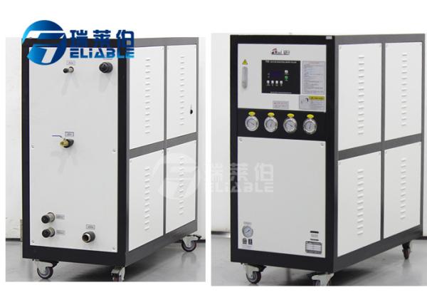 Cheap 2.46 M3 / H Water Cooled Chiller 850 * 560 * 870 Mm R22 Refrigerant for sale