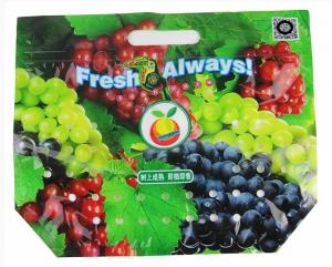China fruit slider package Bag, Fruit Laminated Bunch Bag Slider Zipper Bags Apple / Grape Laminated Bunch Bag on sale