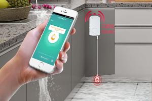 China 130db Smart Wifi Water Leak Alarm Sensor 1 Year Warranty on sale