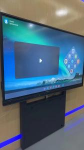 China Adjustable Height Interactive Flat Panel Stand For Floor/ Wall Mounting Smart TV Touch Monitos on sale