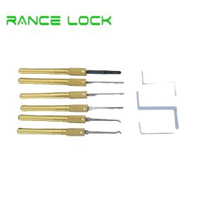 China 6pcs Locksmithing Tools Compact Padlock Picking Tools With Padlock on sale