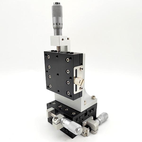 Cheap Linear ball guide manual displacement table precise micrometer feeding type XYZ axis for sale