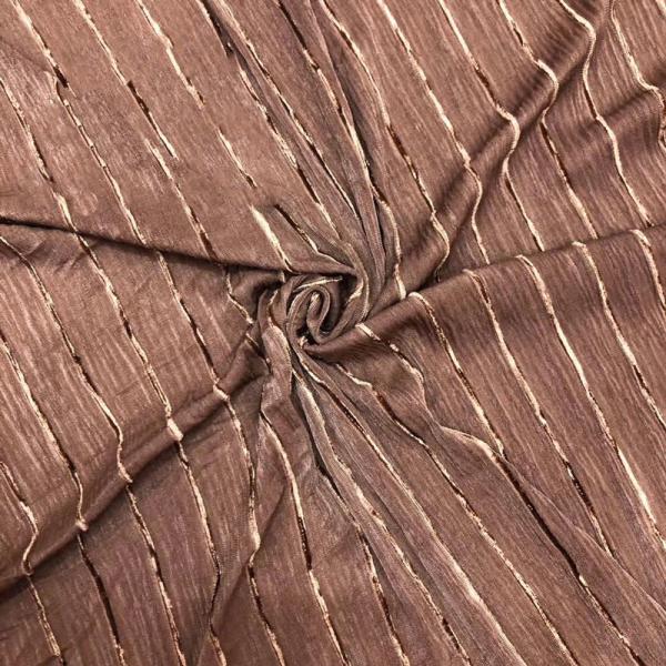 Cheap 240gsm Sparkling Plush Spandex Velvet Velour Fabric Stripe Jacquard Bronzing for sale