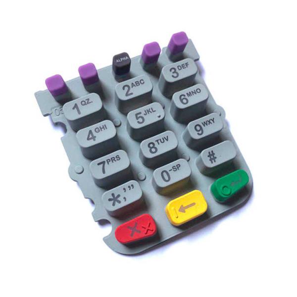 Cheap Silicon Rubber Keypad For Verifone Vx520 POS Terminal With Silk Printing Logo for sale