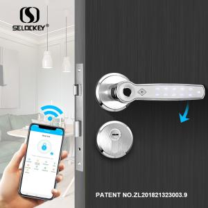 China Digital TTLOCK APP Fingerprint Keypad Keyless Smart WIFI Door Lock on sale