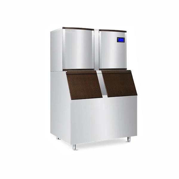 Cheap 550Kg Restaurant Ice Cube Maker Machine With Danfoss Expansion Vale for sale