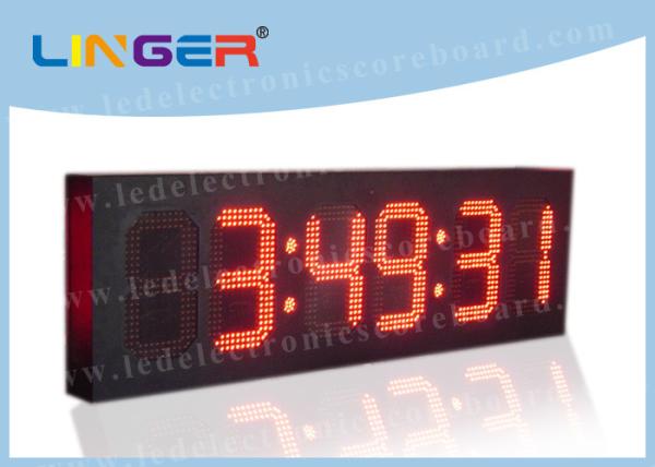 Cheap 6 Digits Digital Clock Countdown Timer , Bus Station Digital Countdown Clock For Wall   for sale