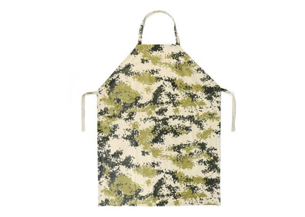 Cheap Camouflage PU Leather Gardening Apron With Webbing Straps OEM ODM Available for sale