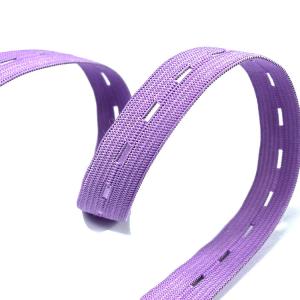 Best Adjustable Buttonhole Elastic Webbing 20mm Elastic Strap With Button Holes wholesale