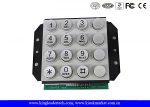 Best Rugged Vandal - Proof Numeric Keypad With 16 Keys , Ideal For Access Control Phone System wholesale