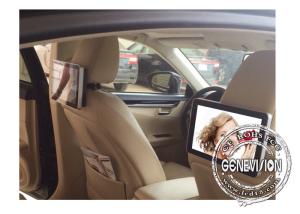 10.1inch Taxi Headrest Android Media Player DC input Remote Managing Advertising Player with 3G/4G, USB in front