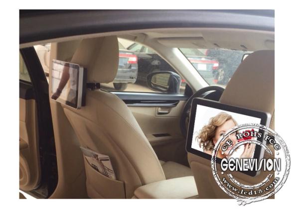 Cheap 10.1inch Taxi Headrest Android Media Player DC input Remote Managing Advertising Player with 3G/4G, USB in front for sale