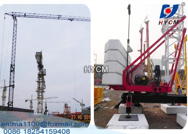 Cheap QTK20 Fast Self Erecting Tower Crane 2t Load 24.5m Working Jib 820kg Tip load for sale