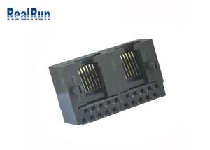 China 10P10C RJ45 Right PCB Modular Jack PBT Rj45 Female Connector on sale