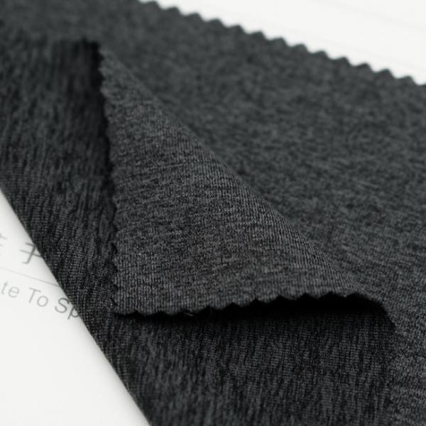 Cheap Recycled 86% Polyester Spandex Fabric Double Sided Sanding With High Elasticity for sale