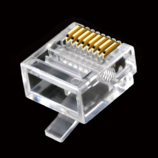 Cheap ZC-MP88UFS(7246216) 8P/8C CAT5E Modular Plug Unshielded Flat Over for sale