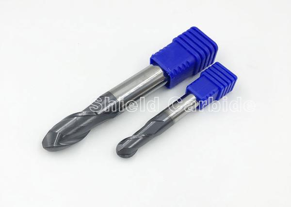 Cheap Carbide Ball Nose End Mill Cutter , High Performance End Mills For Aluminum for sale