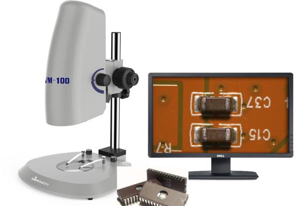 Cheap LED Illumination Large Magnification Clear Image Video Measurement Microscope With Camera for sale