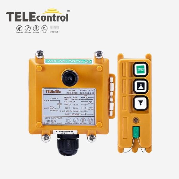 Cheap F21-2D Crane Remote Control Systems 2 Dual Speed Keys Wireless Crane Controller for sale