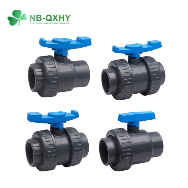 Cheap Pool Swimming Pipe Plastic PVC Single True Union Ball Valve with Manual Driving Mode for sale
