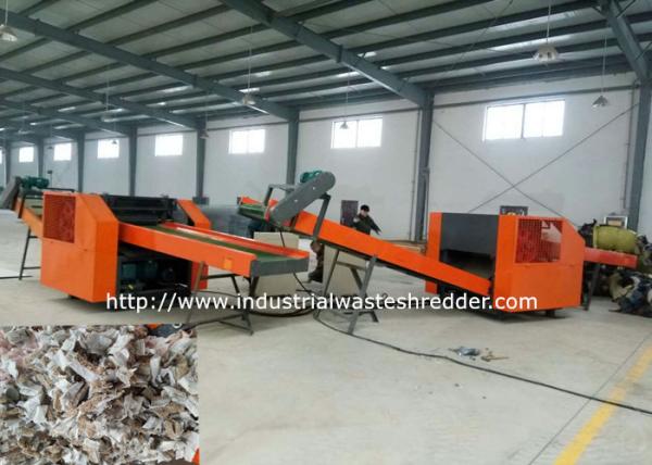Cheap Waste Carpet Recycling Rag Cutting Machine , Rug Rag Shredder Design Customizable for sale