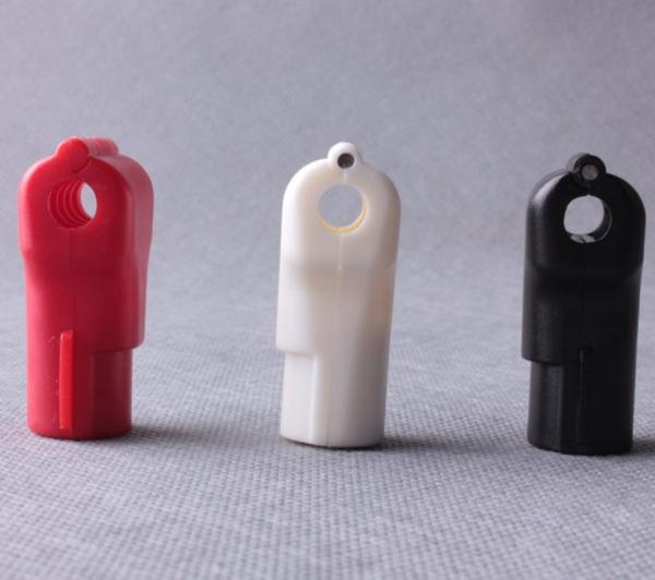 Cheap COMER Retail hook lock display security lock, Red ABS Security Hook Stop Lock, EAS stop locks for sale
