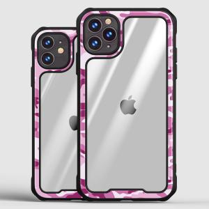 China Scratchproof Designer Cell Phone Cases PC TPU Hybrid High Transparency For Iphone on sale