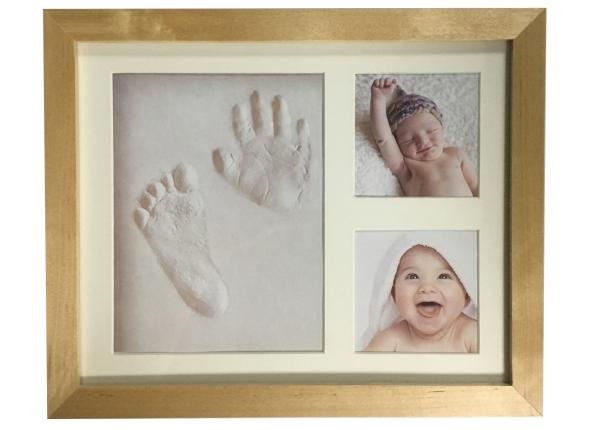 Cheap Custom Color Baby Clay Handprint & Footprint Keepsake With Stand And Hanger for sale