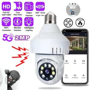 China V380 Pro E27 1080P Smart Light Bulb Camera With Smoke Detection Alarm Function Night Vision on sale