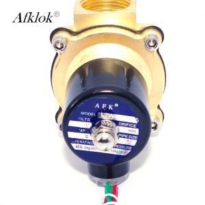 2/2 Solenoid Operated Water Valve , 2 Inch Electric Water Valve With NPT Thread
