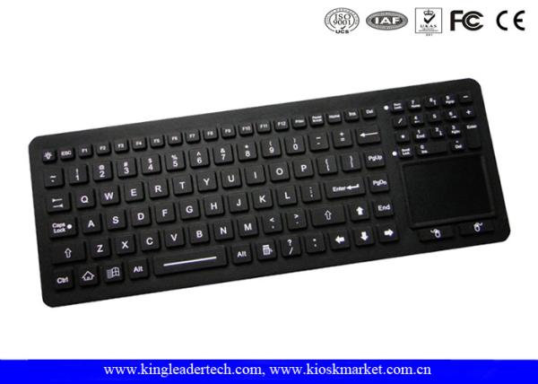 Cheap Fully Sealed Waterproof Cleanable Silicone Keyboard With Backlight for sale
