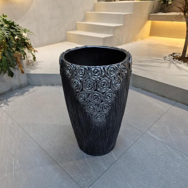 Cheap Fiber Cement Pot With 5-6 Years Outdoor Life Time Made Of Weather-resistant Fiber Clay for sale