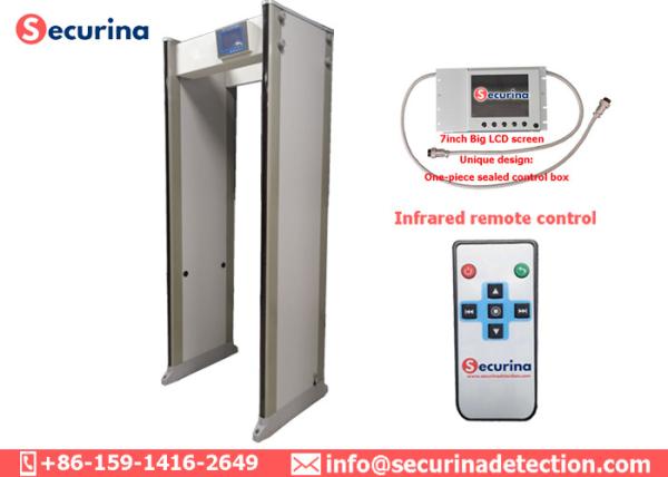 Cheap 33 45 Pinpoint Zones Entry Metal Detector Scanner Keypad Infrared Remote Control for sale