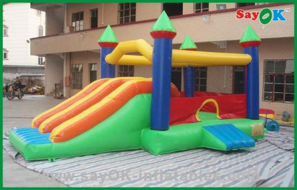 Cheap Inflatable Jumping Bouncer Customized Inflatable Bouncer Slide For Fun , Bouncy Castle With Slide for sale