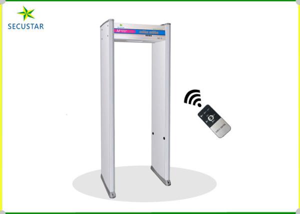 Cheap Remote Control Walk Through Metal Detector Gate 6 Zones With Led Digital Count for sale