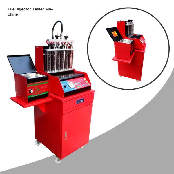 Cheap Six Test Cylinder 50r / Min 0.6Mpa Fuel Injector Tester Machine for sale
