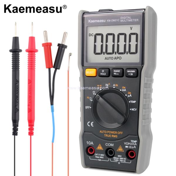 Cheap Kaemeasu 01C LCD Display Avometer Digital Multimeter AC DC Voltage True RMS Testing for sale