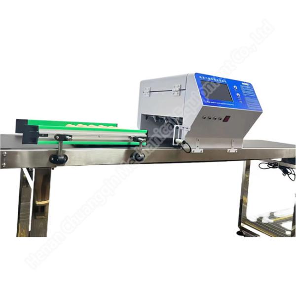 Cheap Full Plate Spray100w Egg Coding Machine With Ink Cartridge 60kg Computer Control for sale