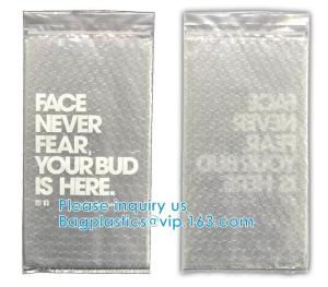 China Bubble Bags Zip Padded Pouch For Beauty Skin Care Slider Zipper Lock Bag Colored Customized PVC Slider Zipper Bubble Bag on sale