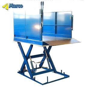 China Hydraulic Loading Dock Lift Table with Twin Boom Barrier Loading Flaps and Handrails Customization on sale