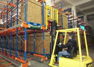 China Bolted Warehouse Radio Shuttle Racking System , Pallet Shuttle System For Logistics on sale