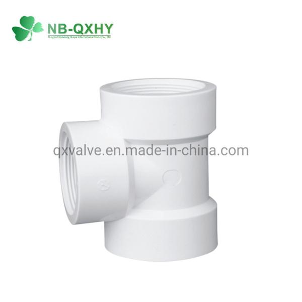 Cheap Water System PVC Pipe Fitting Female Tee with Pn16 Pressure Rating and 90°Lateral for sale