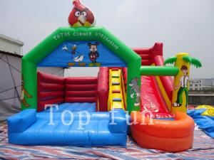 Playground Kids Inflatable Jumping Castle with Slide , Commercial or Household