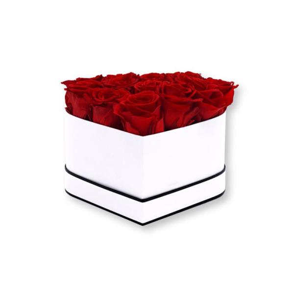 Cheap PET Window Cardboard Flower Boxes CMYK Heart Gift Boxes for sale
