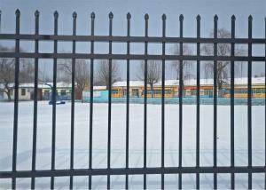 8FT Width Black Ornamental Iron Fence  Wrought Iron Fence Panels Wholesale
