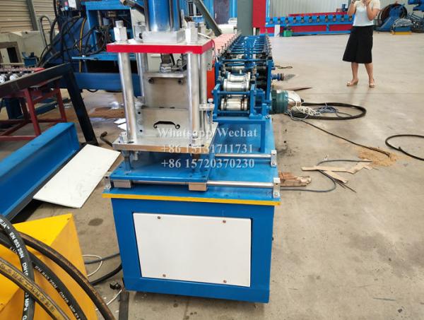 Cheap Roll Forming Machine For Slatted Shutter Doors Plc Controlled Chain Driven 0.4-1Mm 8-20 M/Min for sale