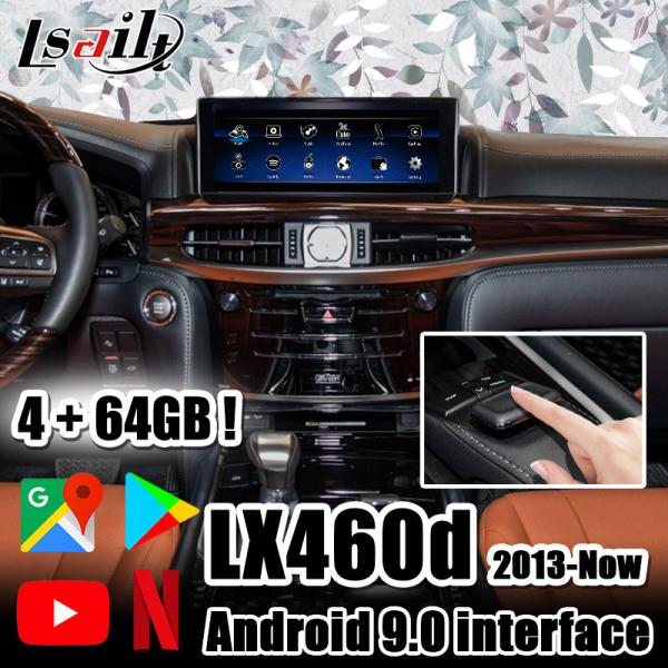 Cheap 4+64GB Lexus Video Interface 6-Core PX6 Processor operate by joystick with NetFlix, YouTube, CarPlay for LX460d LX570 for sale