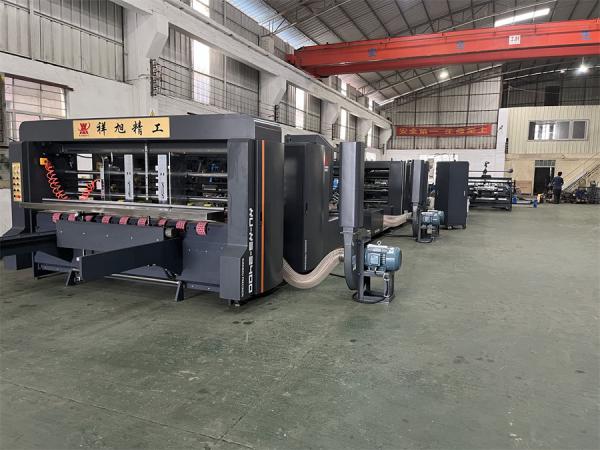 Cheap Fully Automatic Carton Folder Gluer Stitcher Machine with Dual Frequency Control for sale