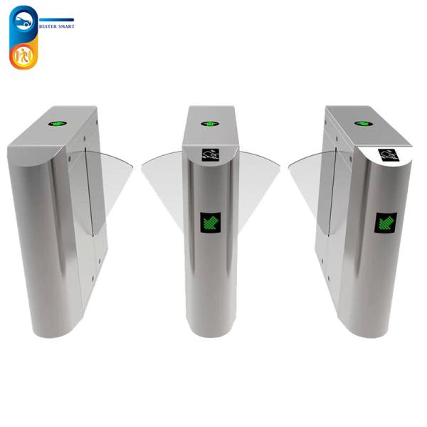 Cheap RS485 Fingerprint Rfid Card Reader Security Turnstile Gate Access Control Flap for sale